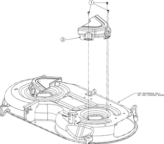 Belt Cover Diagram and Parts List for RZT-S42KH (17ARCBDS056)(2016) Cub Cadet Lawn Tractor